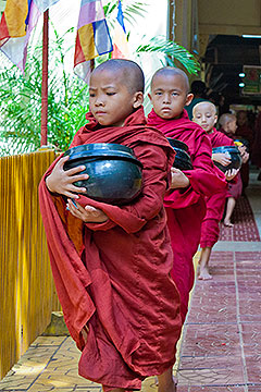 young novices with bowls