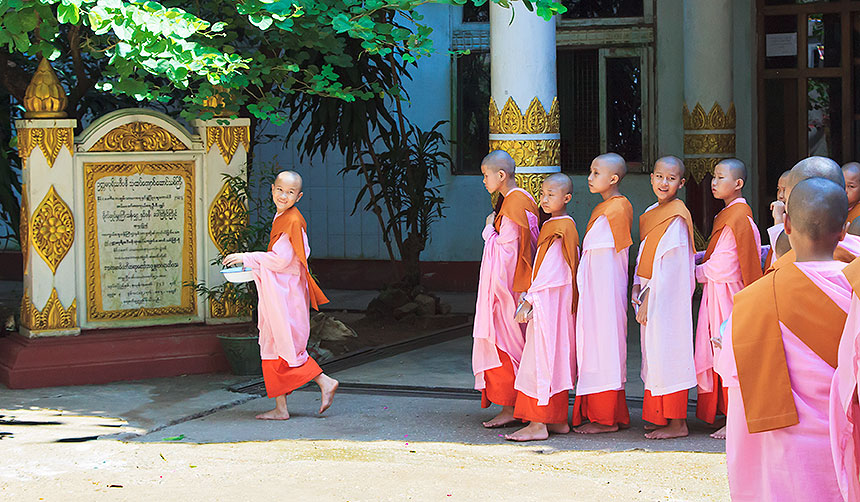 nuns in line