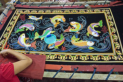 fish tapestry