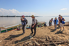 on shore at landing