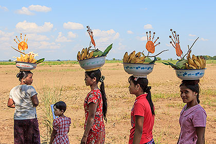 villagers with gifts