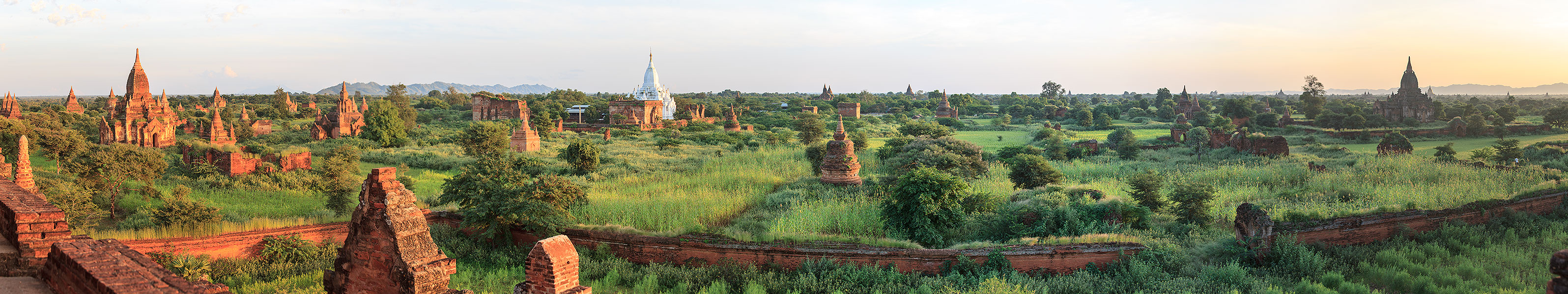 temples in sunset