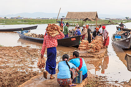 loading a boat