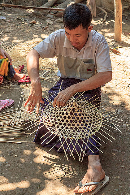 man making hat