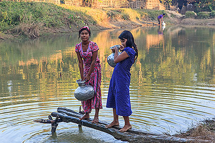 collecting water