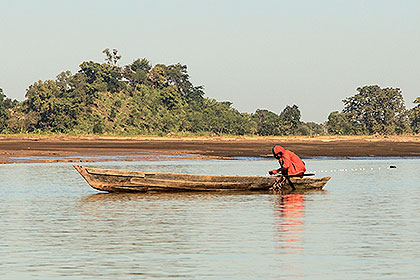 canoe paddled