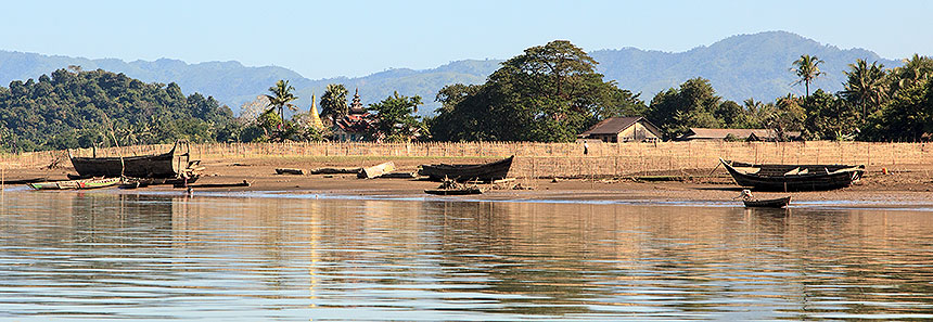 boats on shore