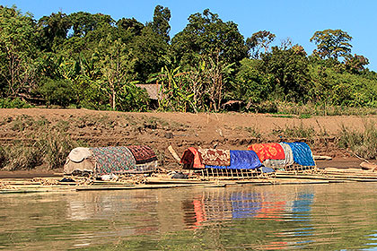 rafts near shore