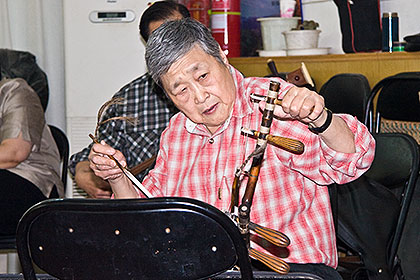 Erhu player