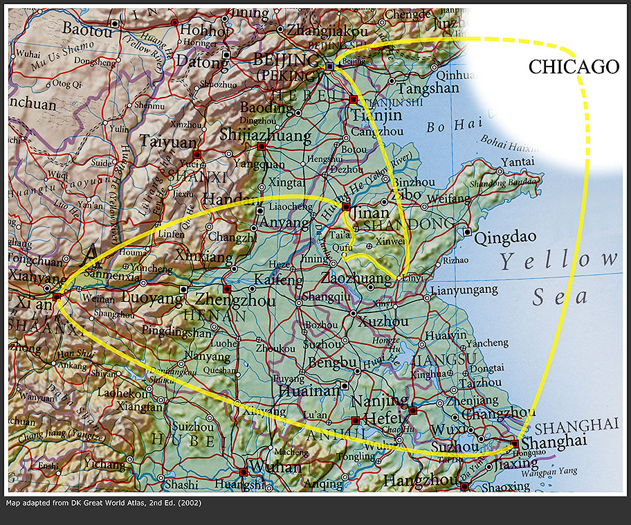 Map of route