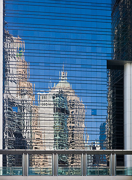 Reflections in building