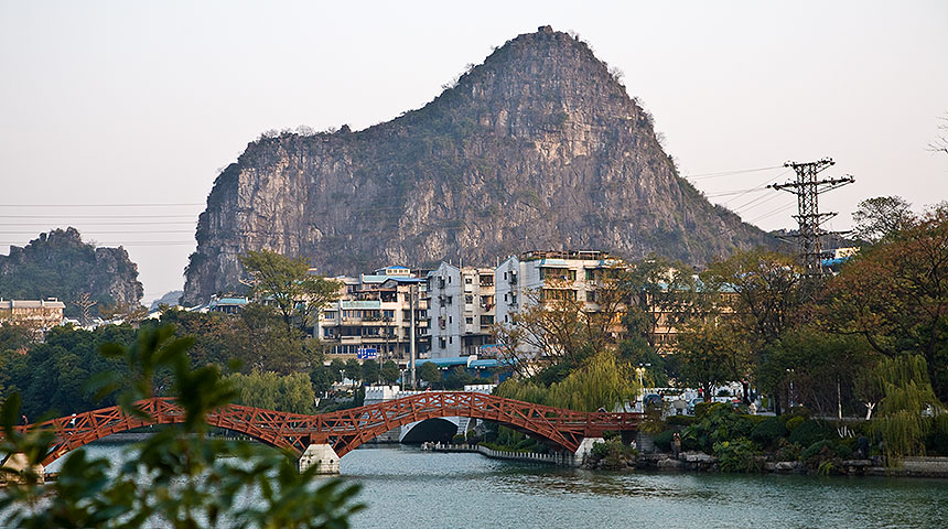 Guilin with karst peak