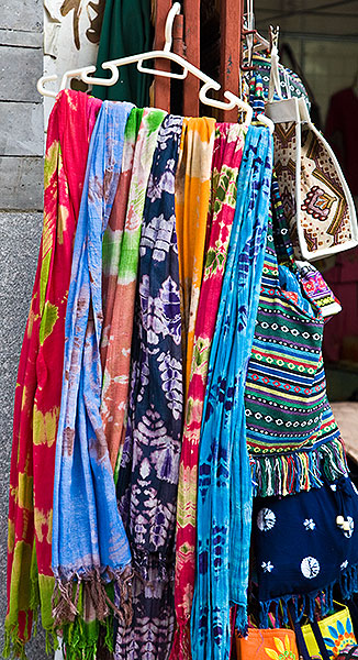 Colorful cloth items