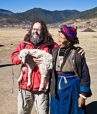 Dr. Ray and local woman