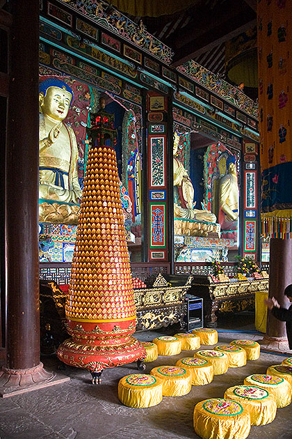 Interior with statues