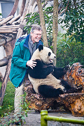 Ron with panda