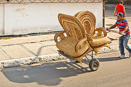 chairs on cart