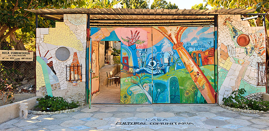 entrance to cultural center