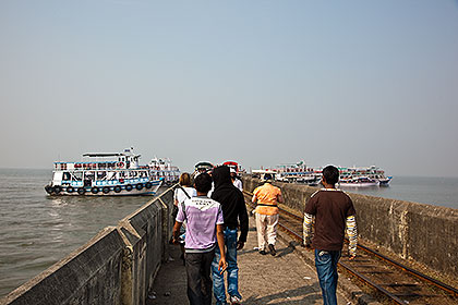 Heading for the ferry