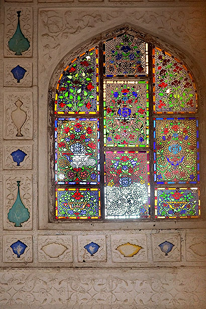 Colored glass window