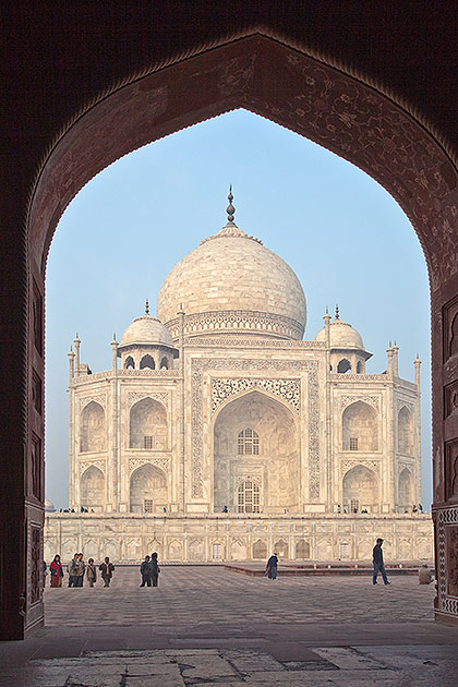 Taj through arch