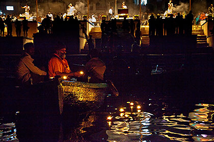 Lamps on river