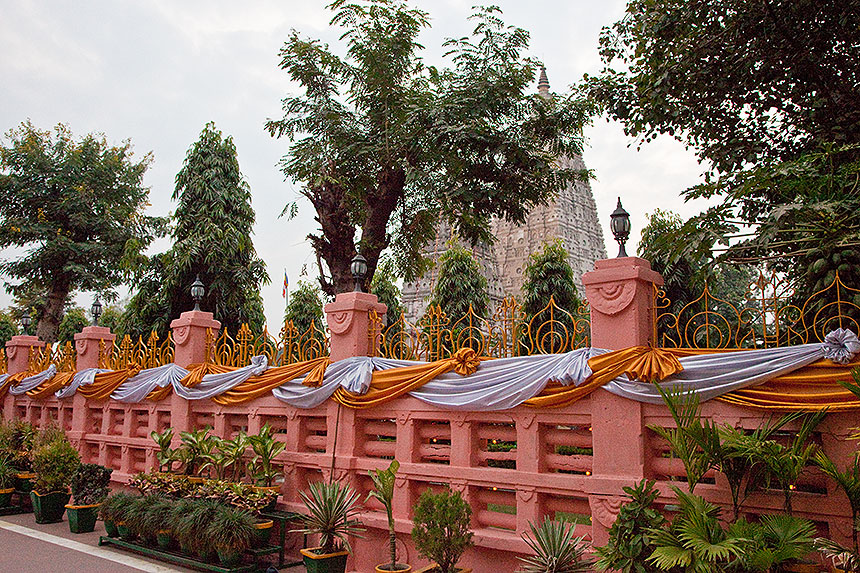 Decorated railing