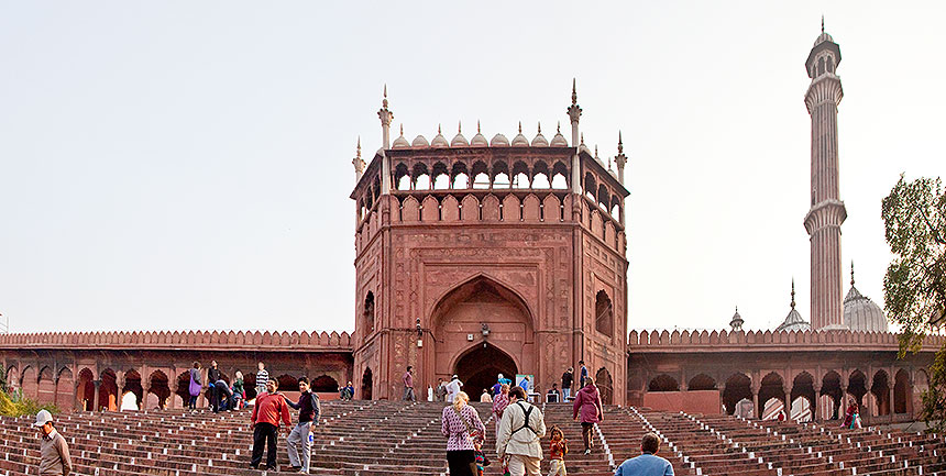 Stairs and facade