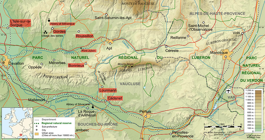 Luberon Map