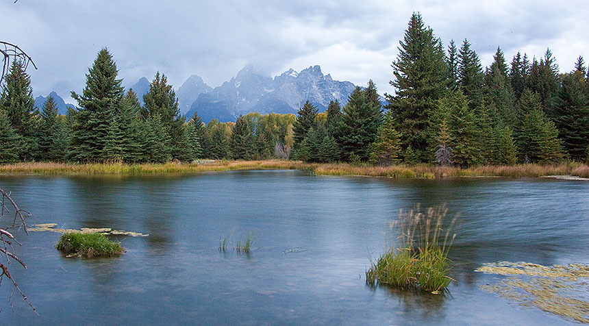 River and mountains