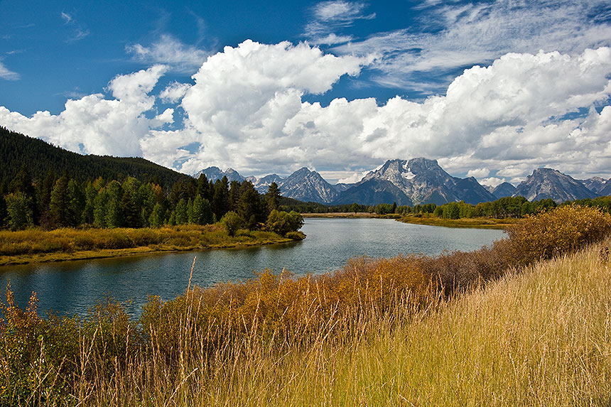 River and mountains