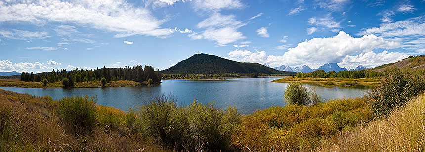 River and mountains