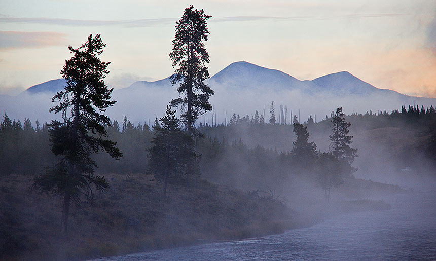 Misty mountains