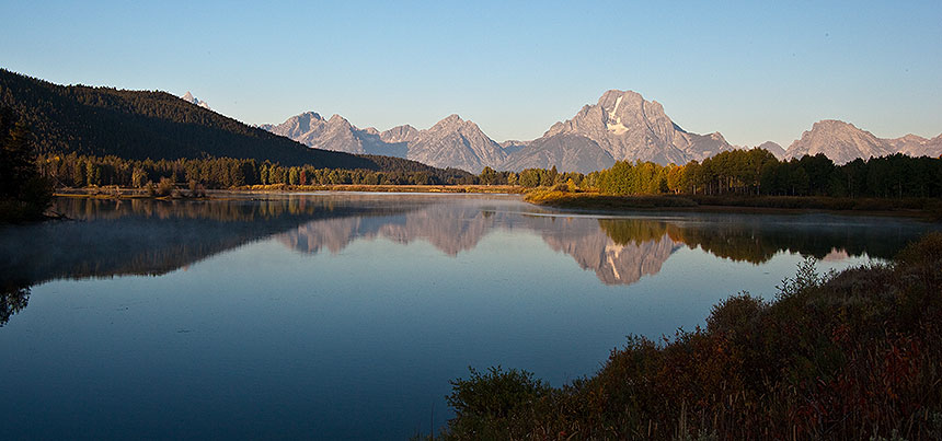 River and mountains