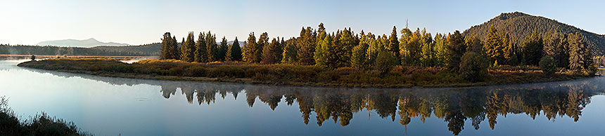 River and mountains