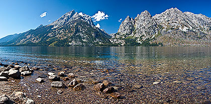 Lake and mountains